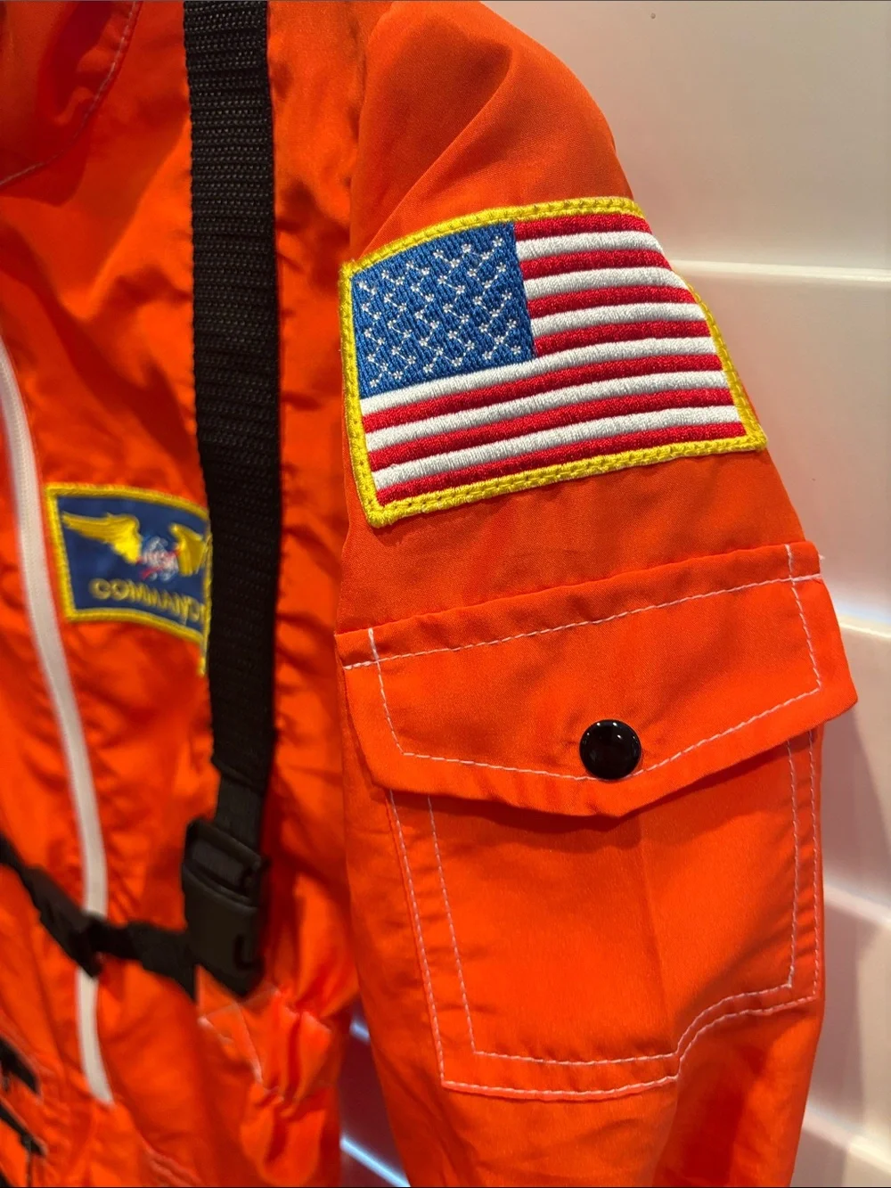 NASA Kids Orange Astronaut Costume Size 4-6